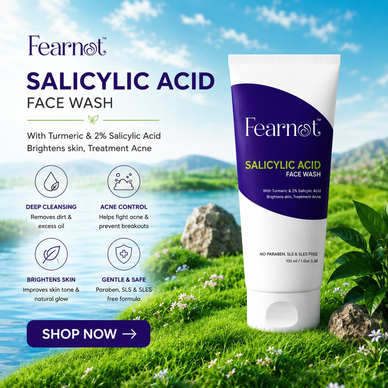 Fresh skincare in nature's embrace 1080px